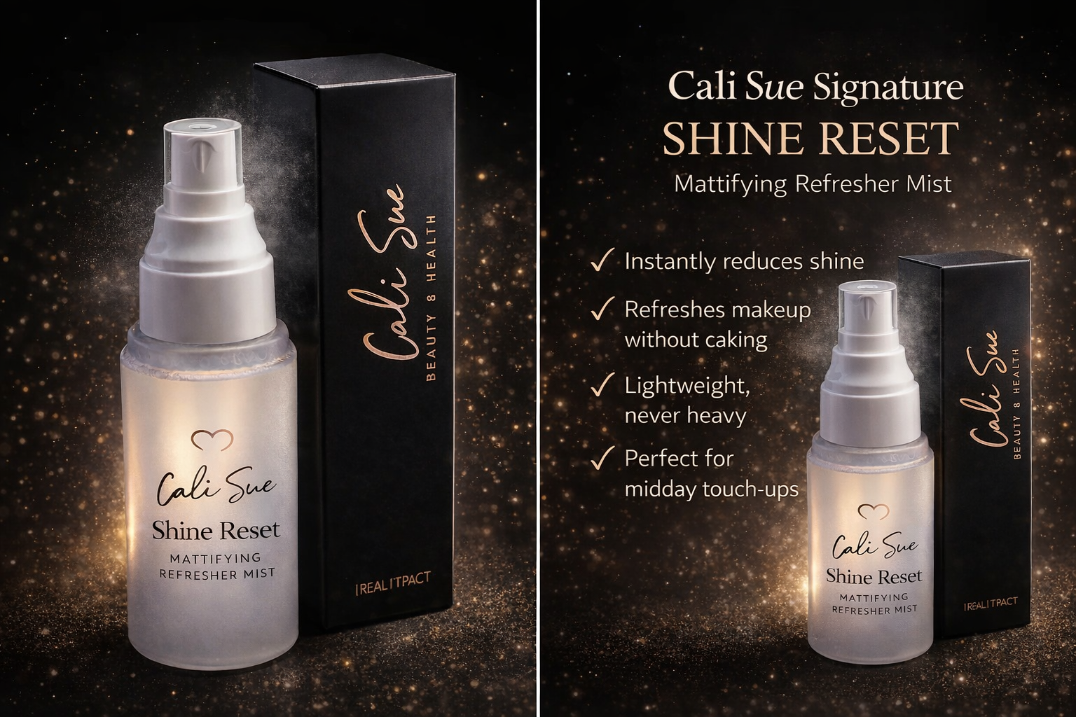 Cali Sue Signature Shine Control Mattifying Refresher Mist
