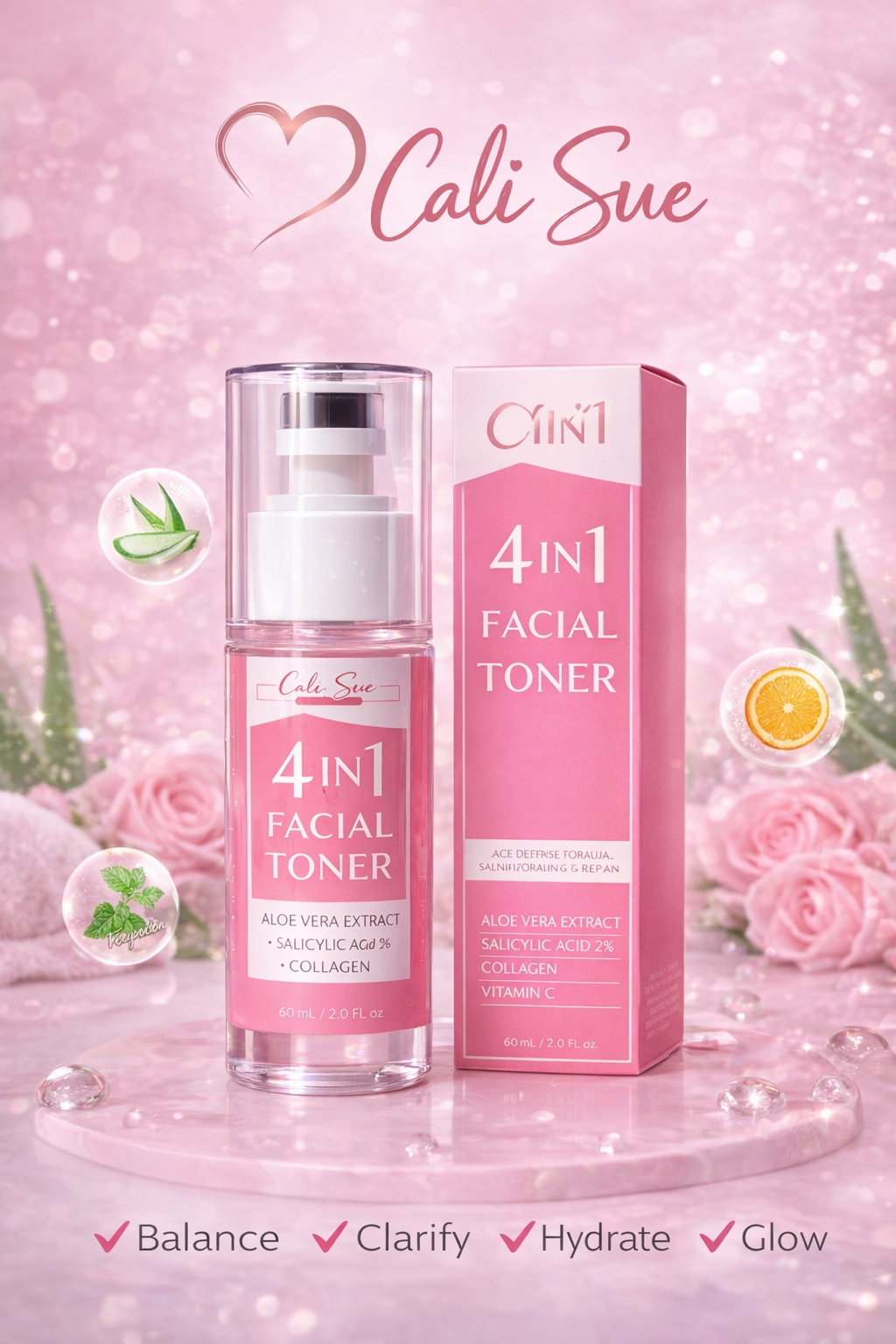 Cali Sue Signature Prevent & Glow Facial Toner