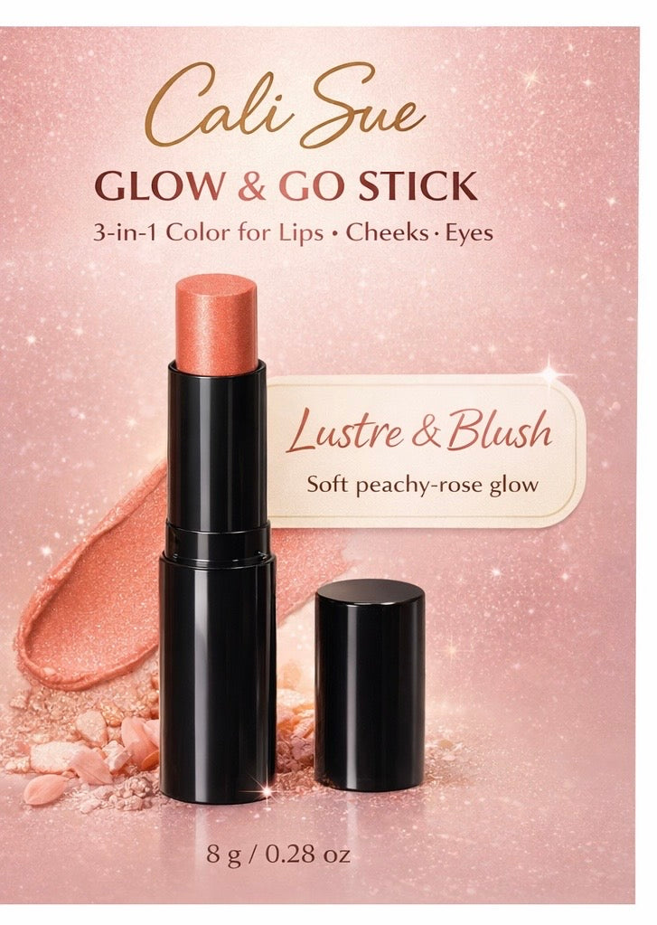 Cali Sue Signature 3 in 1 Glow & Go Stick – Lustre & Blush