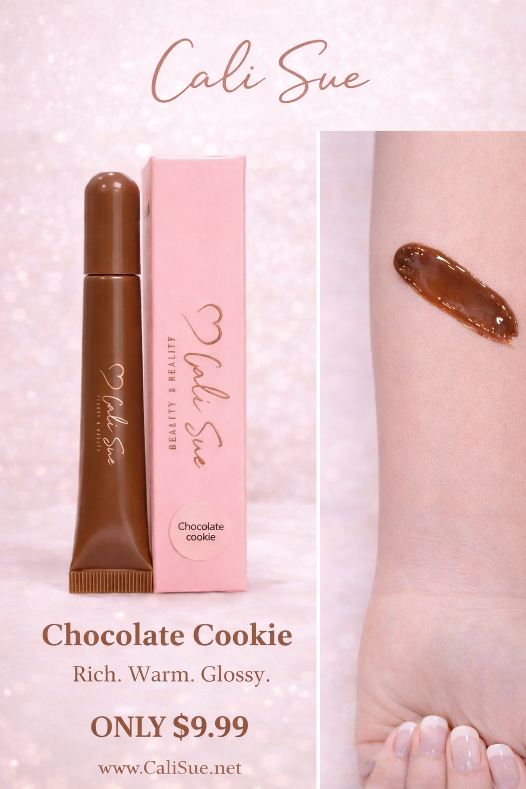 Cali Sue Signature Lip Peptide- Chocolate Cookie